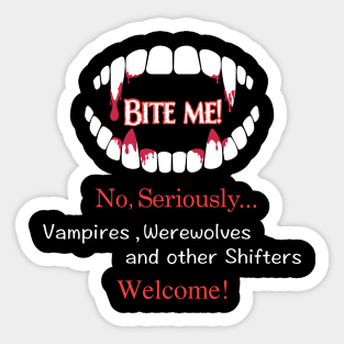 Bite Me! v2 Sticker